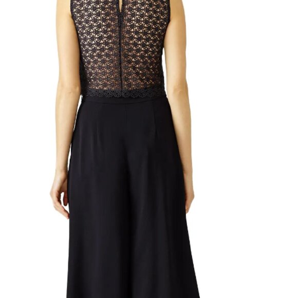 DVF NWT lace crop sleeveless top. Royal Blue and black. Size 10. - Picture 3 of 16